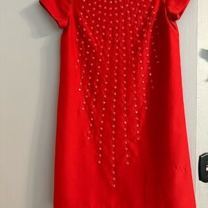 Elegant Scarlet Mini Dress